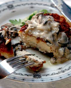 Pozharsky Cutlets with Mushroom Sauce