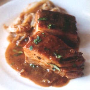 Braised Breast of Pork with Cabbage