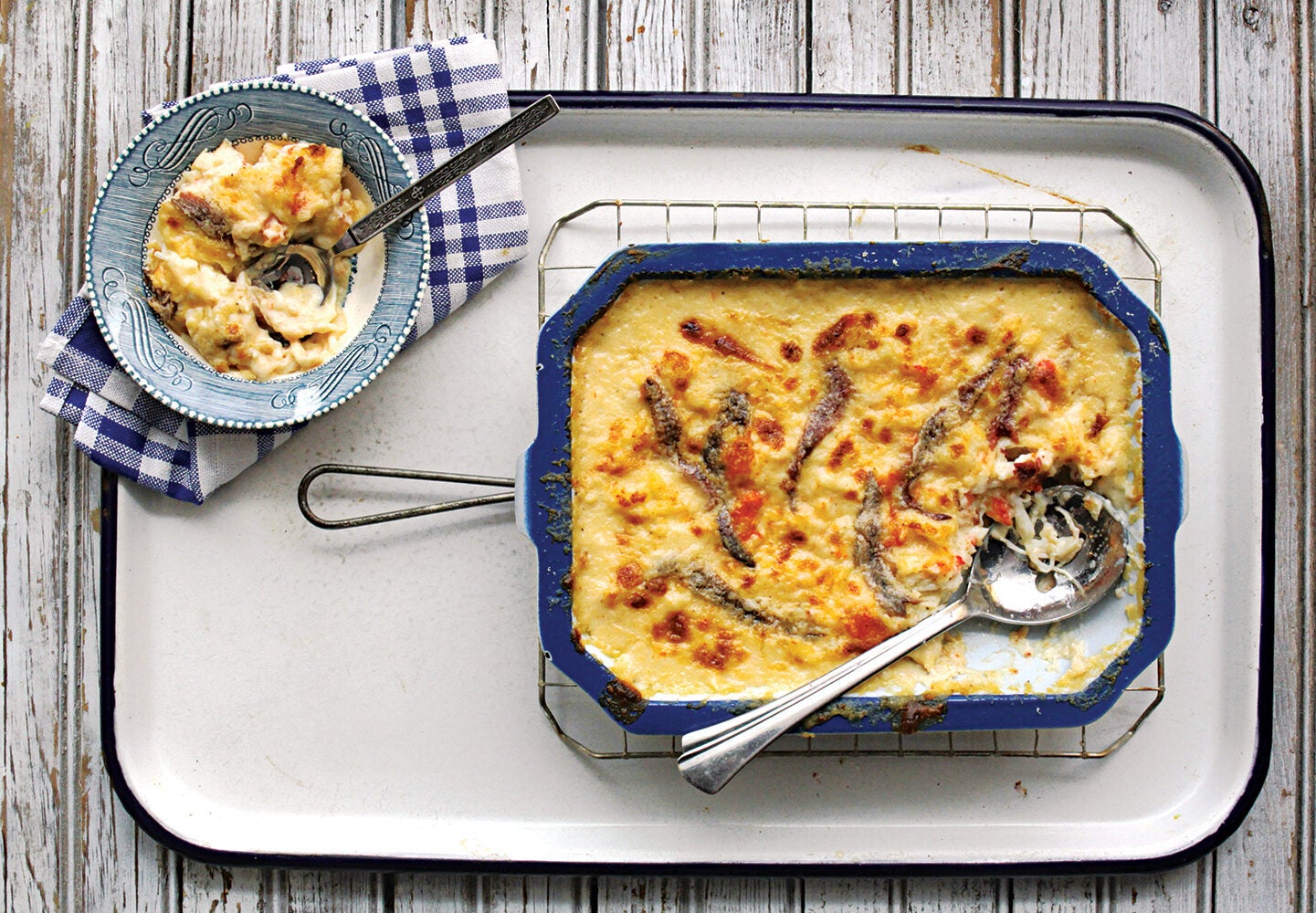 Crab Gratin with Anchovies and Västerbotten Cheese Saveur
