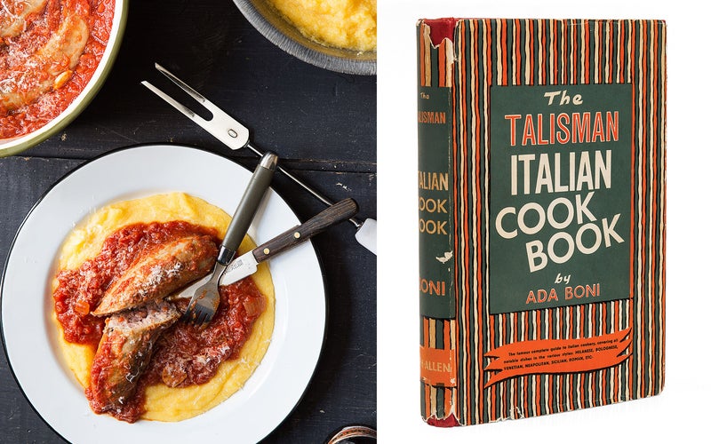 ada boni italian cookbook sausage gravy polenta