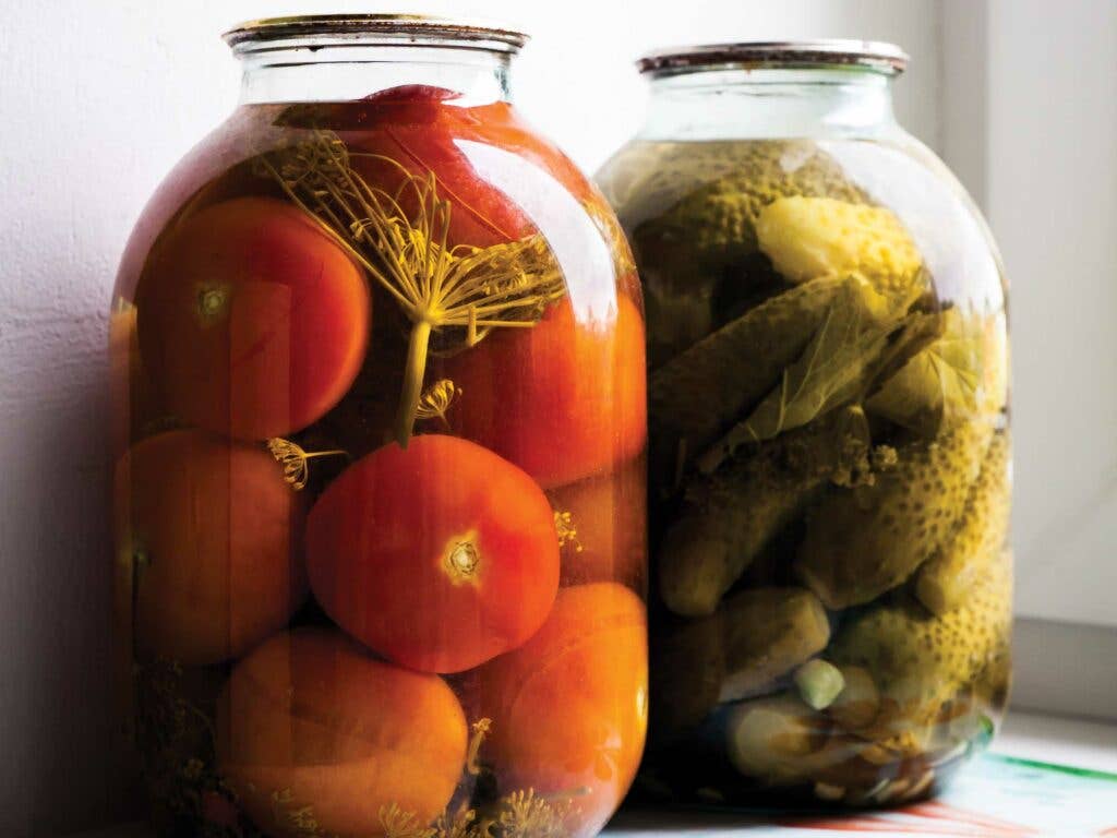 Salt-Brined Tomatoes with Horseradish and Dill