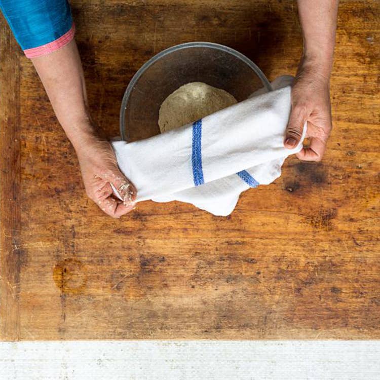 resting dough for naan