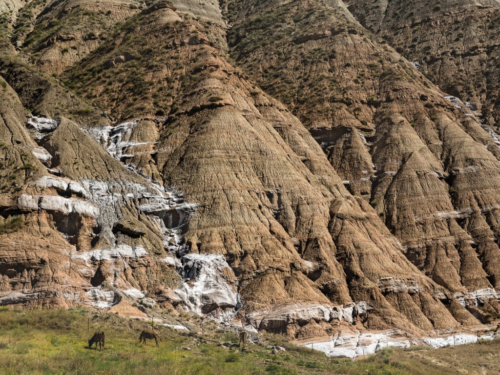 Salt mountains, Turkey