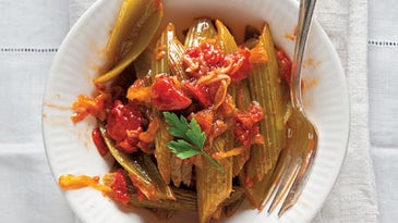 Sedano e Pomodori Brasati (Braised Celery and Tomato)
