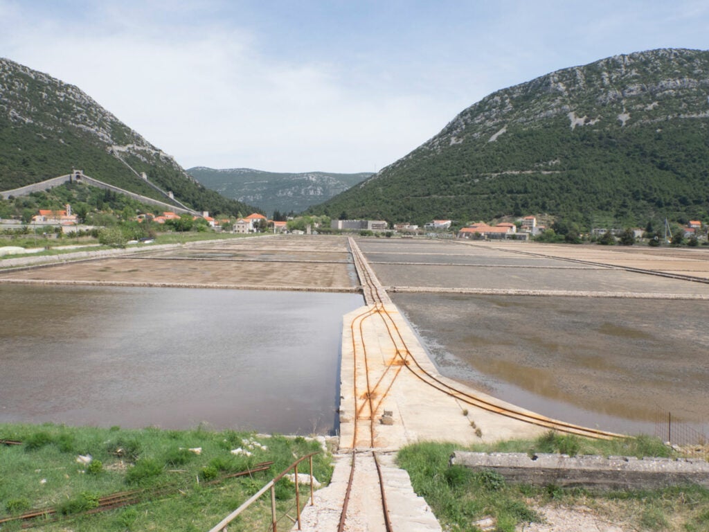 Salt Fields in Ston, Croatia