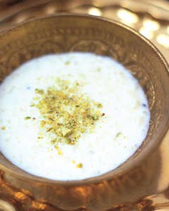 Rice Pudding with Cardamom and Pistachios