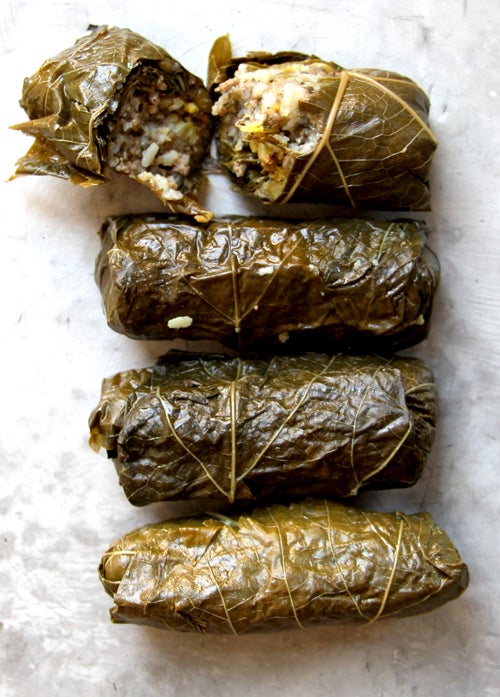 grape leaves