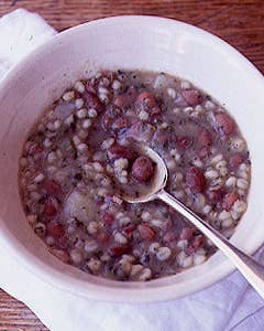Cranberry Bean and Pearl Barley Soup