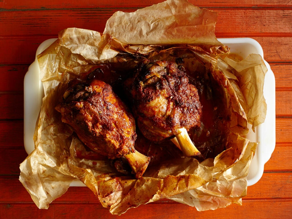 Chilean Spice-Rubbed Pork Shanks