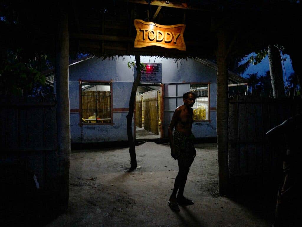 coconut palm toddy shop kerala india