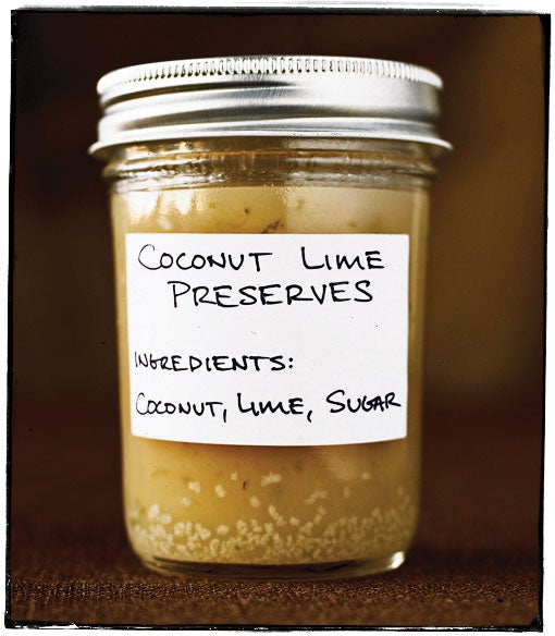 Coconut Lime Preserves