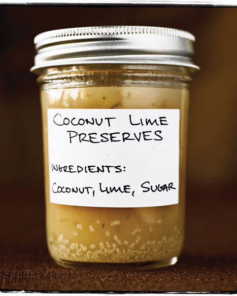 Coconut Lime Preserves