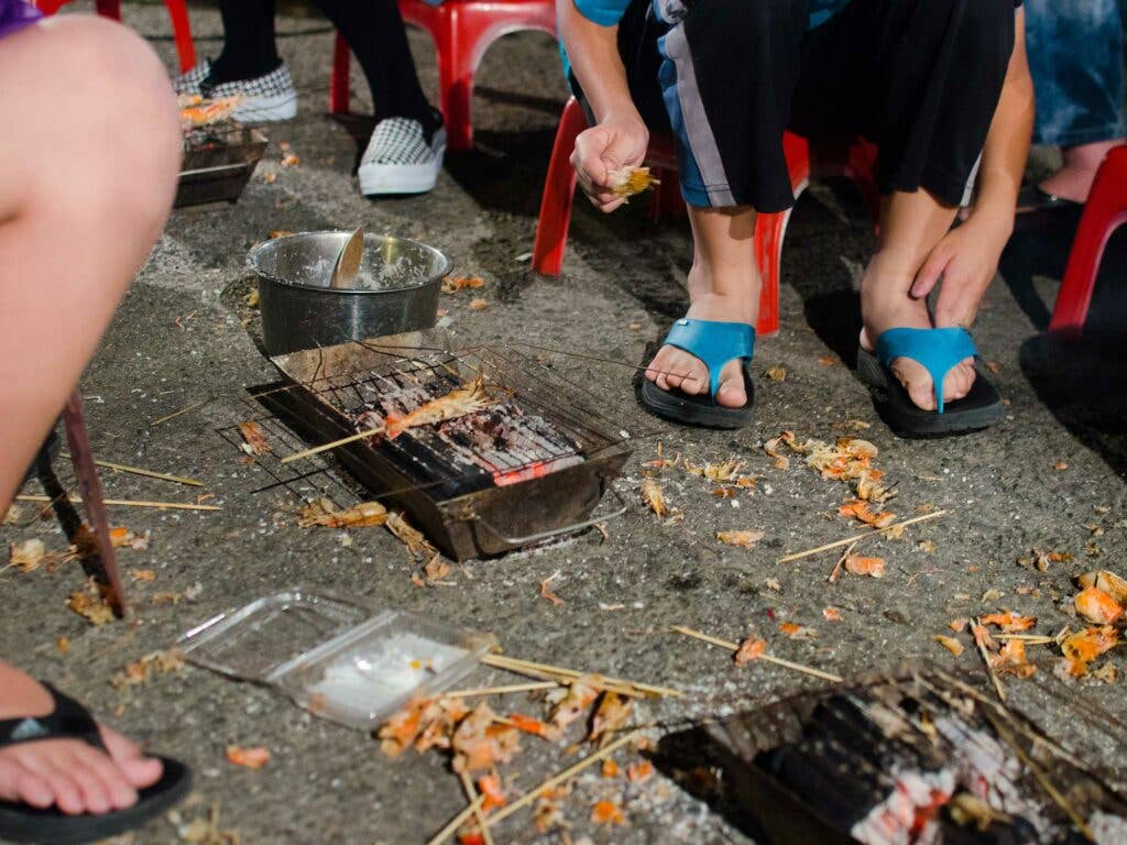 Roasting Shrimp