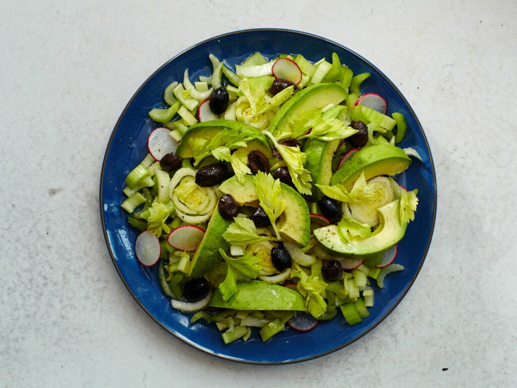 Marinated Celery and Avocado Salad