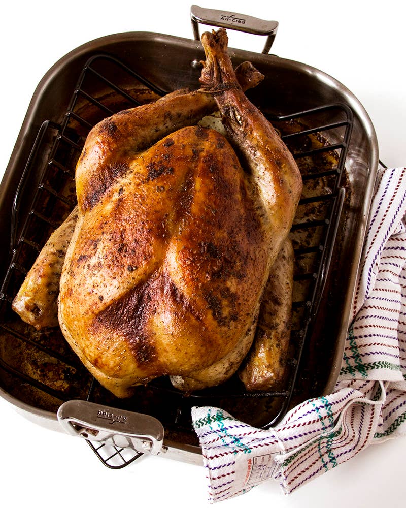Roast Turkey with Cornbread Dressing