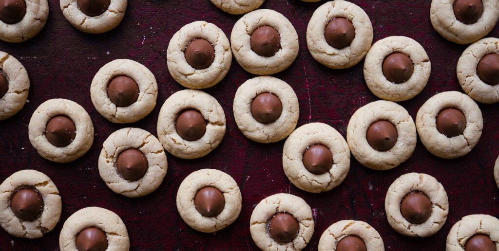 Peanut butter blossom cookies