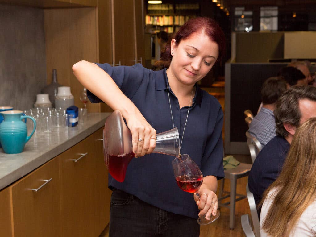 sommelier NoMad serving rosé