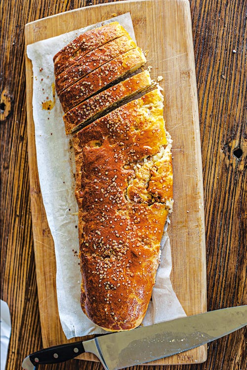 almond & marzipan roulade