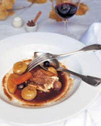 Red Snapper with Ham Hock–Red Wine Sauce