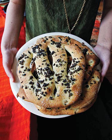 Fougasse (Provençal Bread with Olives and Herbs)