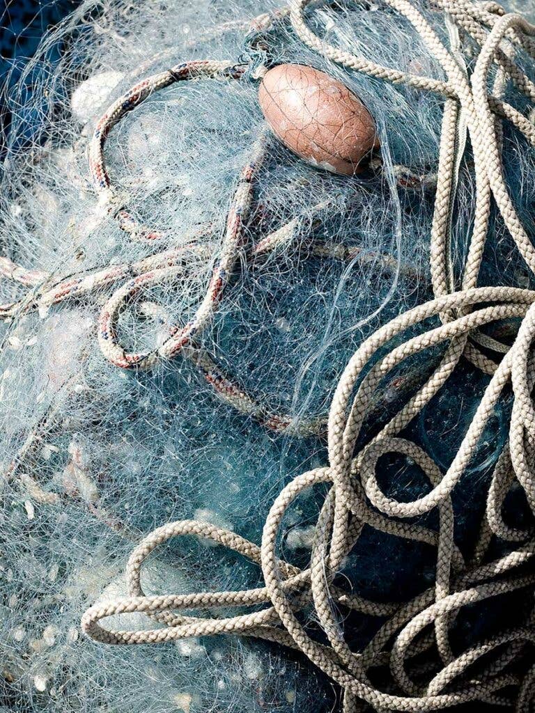 Ropes and nets; fishermen's main props