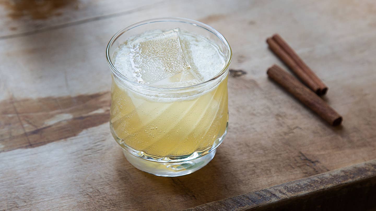 Cinnamon-Honey Scotch Sour Cocktail