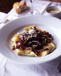 Radicchio with Pappardelle