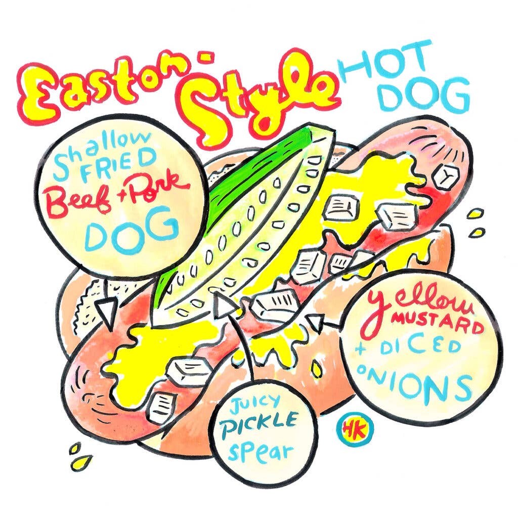 hot dog illo