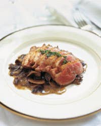Duck Breast in Brandy Sauce with Truffles and Mushrooms