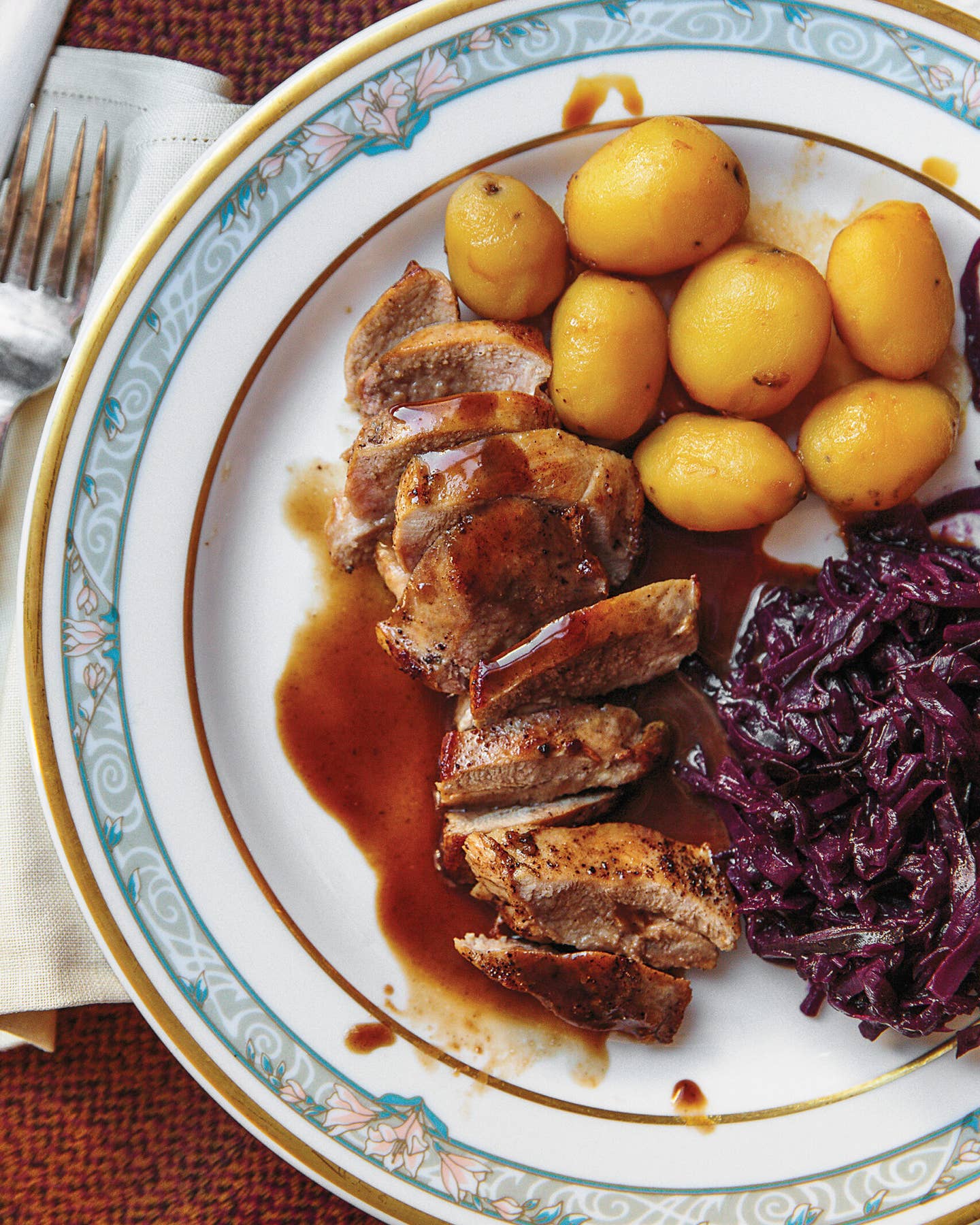 Icelandic christmas grouse with berry sauce