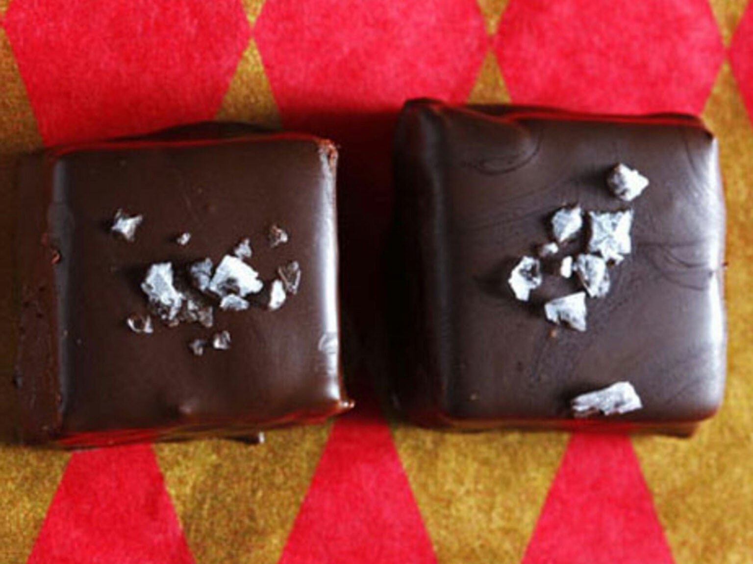 Chocolate and Peanut Butter Nougat Squares Saveur