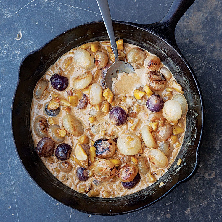 image of Roasted Onion and Chestnut Compote recipe by Saveur