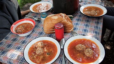 Ciorbă De Perisoare (Pork-and-Rice Meatball Soup)
