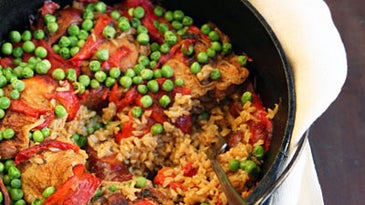 Chicken and Brown Rice with Chorizo