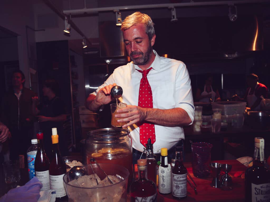 St John Frizell makes cocktail magic