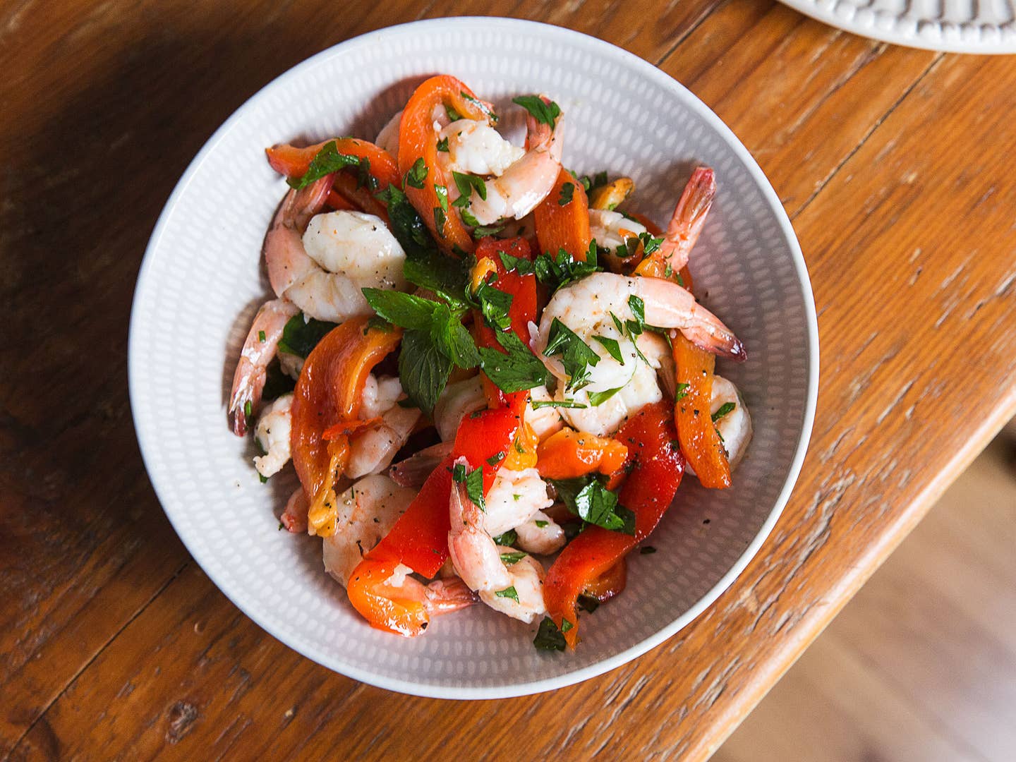Shrimp and Roasted Pepper Salad