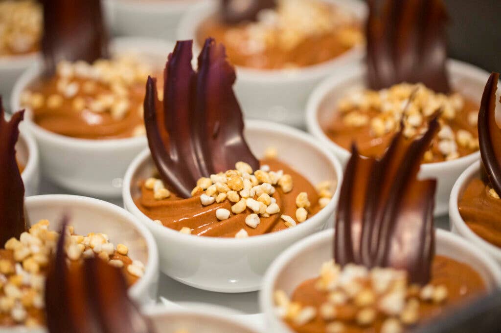 Chocolate hazelnut mousse is a guest favorite