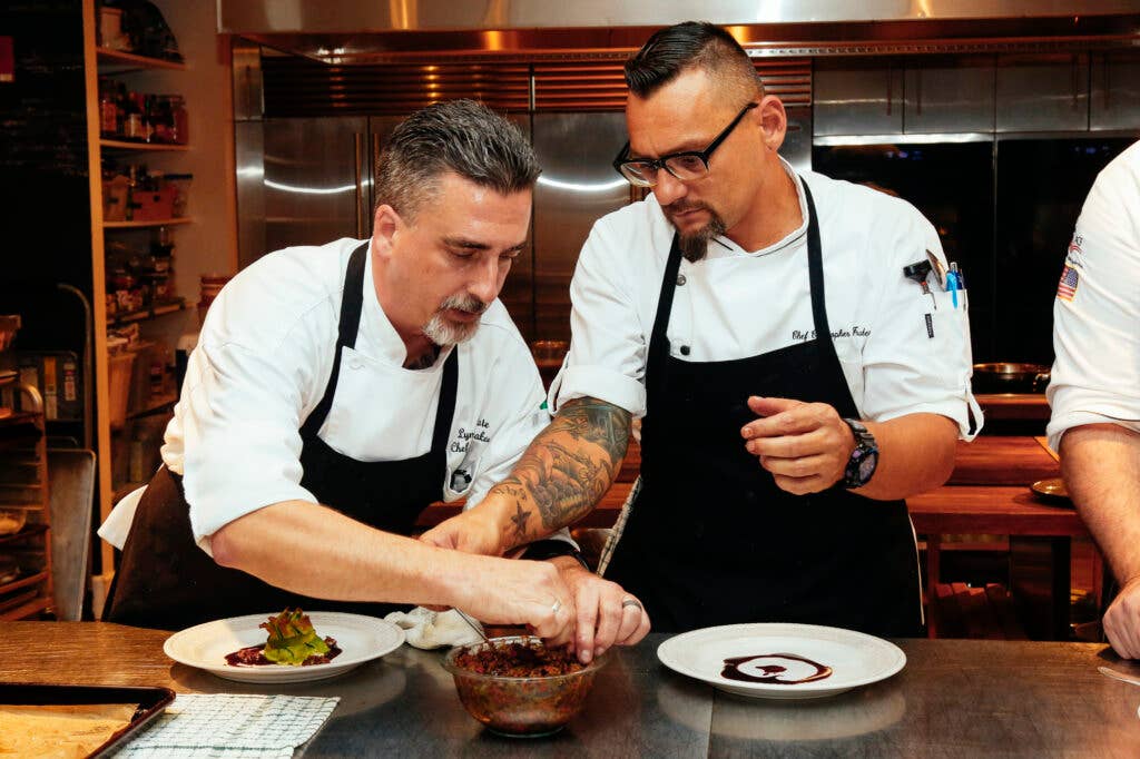 Lynmar Estate Chef David Frakes and his long-lost brother, Chef Chris Frakes, are working together in the kitchen for the first time since their reunion.