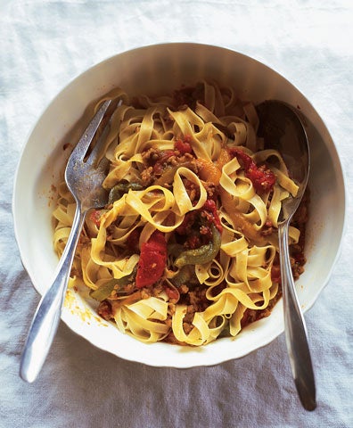 Veal Pasta Sauce with Peppers