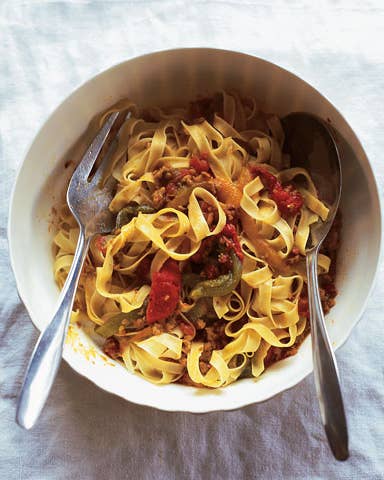 Veal Pasta Sauce with Peppers