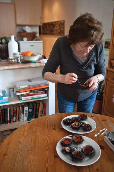 woman making food