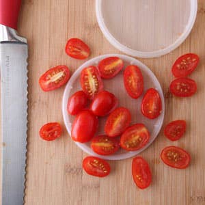 Cutting Grape Tomatoes