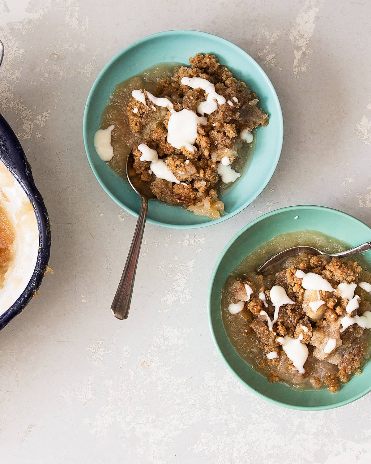 The Easy Way to Improve Apple Crisp: Add a Drizzle of Custard