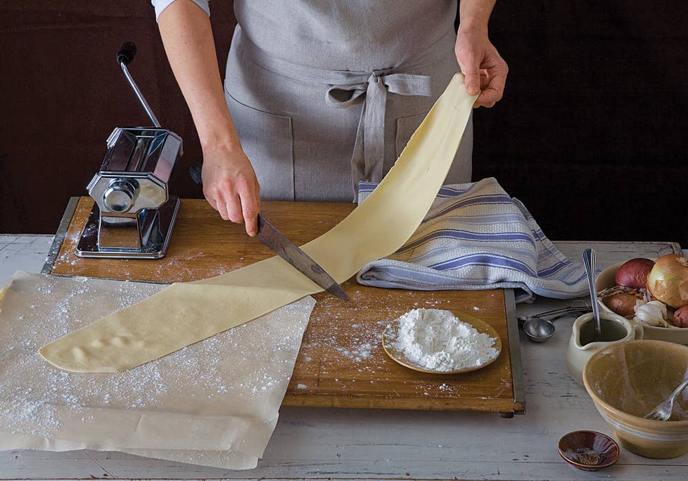 making brown butter pasta