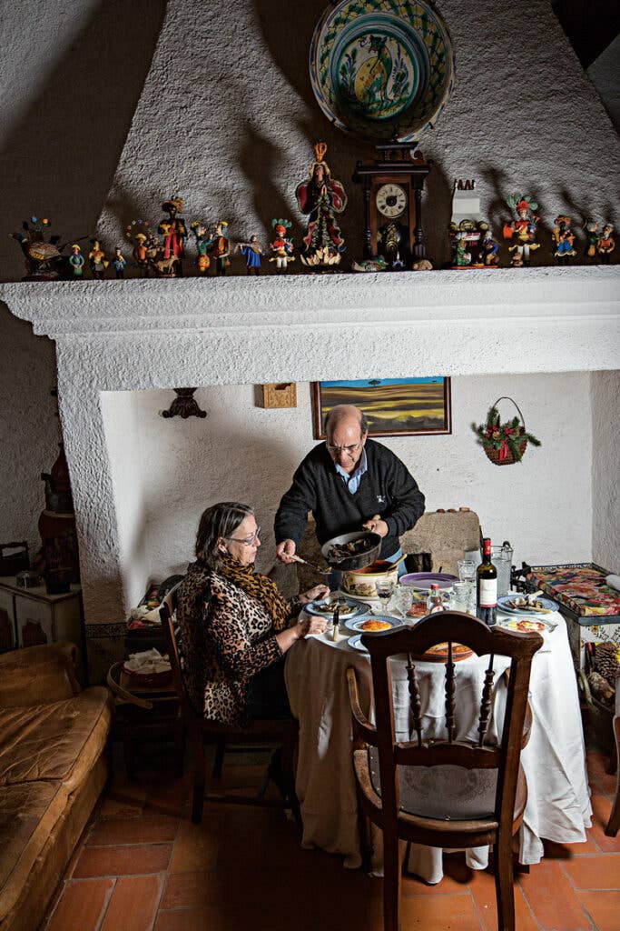 couple having dinner