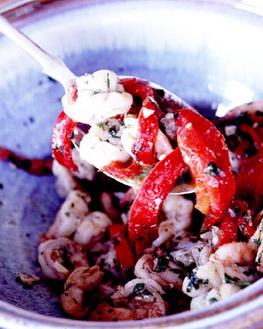 Salad of Shrimp and Roasted Peppers