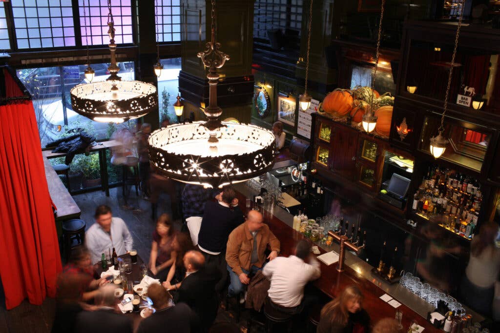 The bar at the Breslin