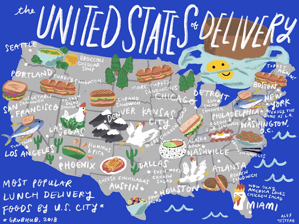 The United States of Lunch Delivery