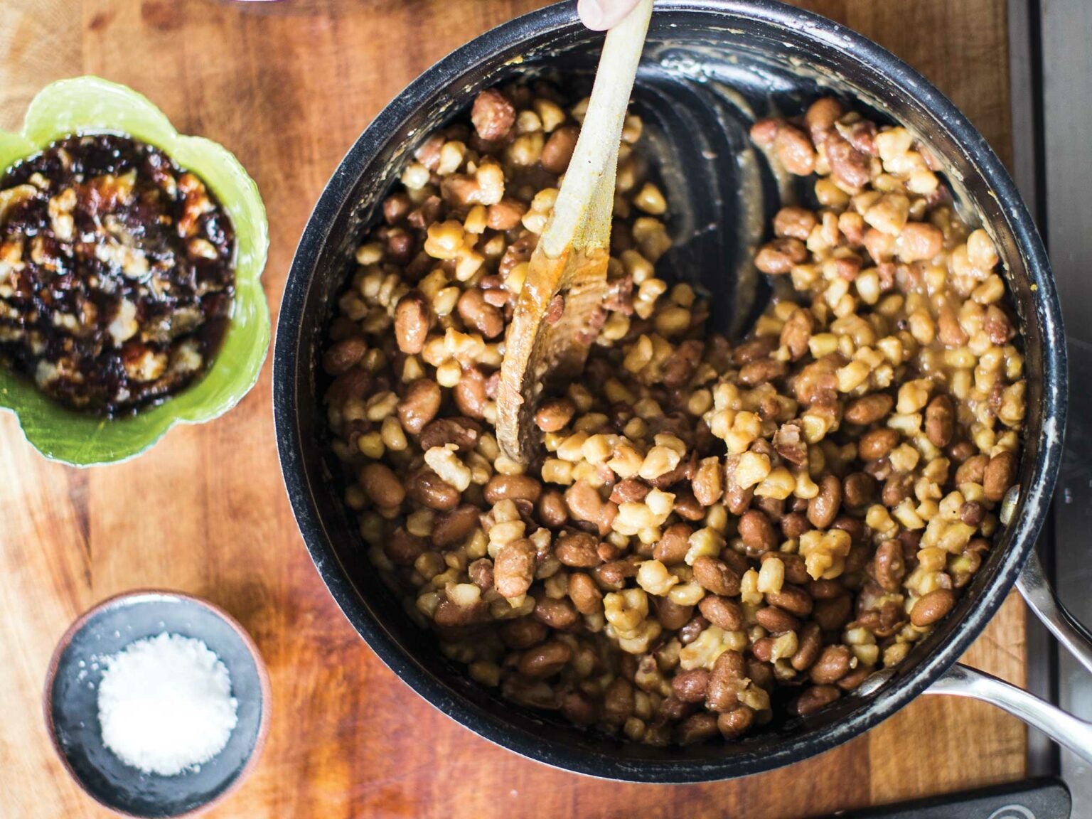 Samp and Beans with Smoked Pork Lard Saveur