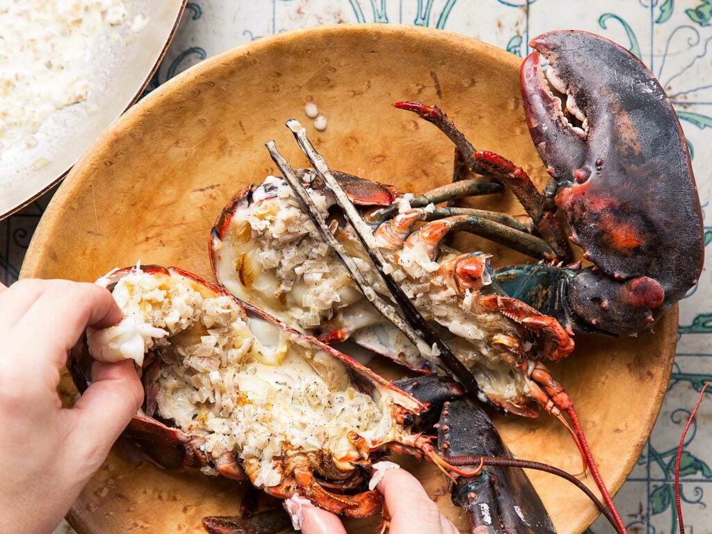 Lobster with vanilla sauce